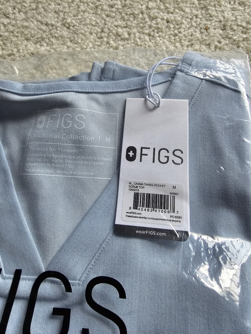 FIGS CHAMBRAY SCRUB SET. - Picture 2 of 6